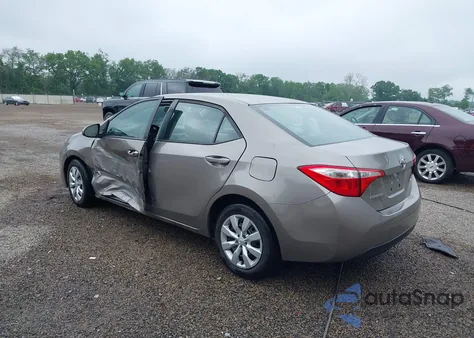 2015 Toyota Corolla Le из США, поврежденный, VIN 2T1BURHE7FC467089